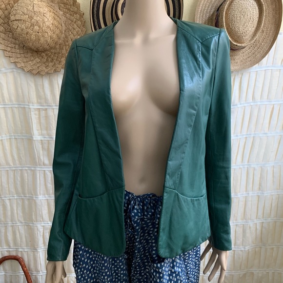 Last call! Theory Evergreen Lamb Leather Jacket - Picture 1 of 10